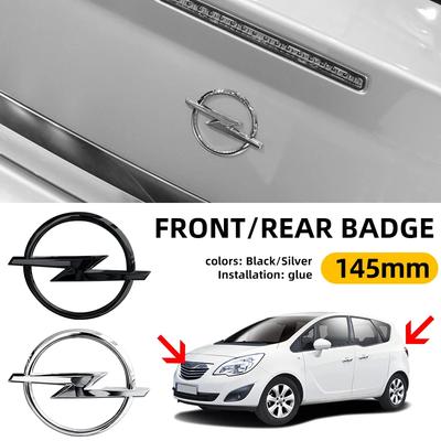 Auto Logo Voorkant Grille Embleem Badge Motorkap Kofferbak Achter Logo Badge Embleem Zwart Zilverkleurig Compatibel met Voor Auto Accessoires