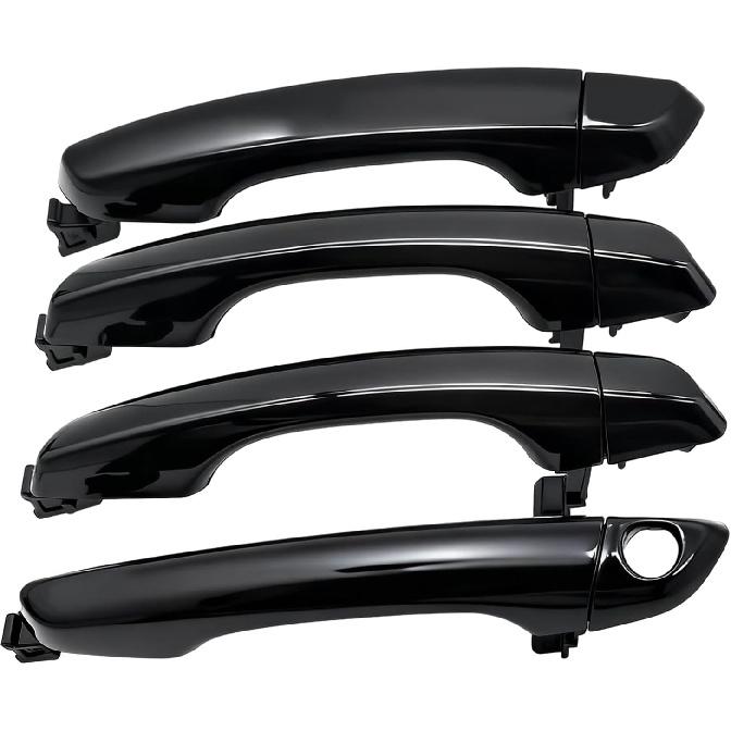 Vordere linke Fahrerseite Außen Türgriff Kompatibel mit Hyundai Elantra 2017 2018 2019 2020 - Ohne Smart Key Entry - Schwarz