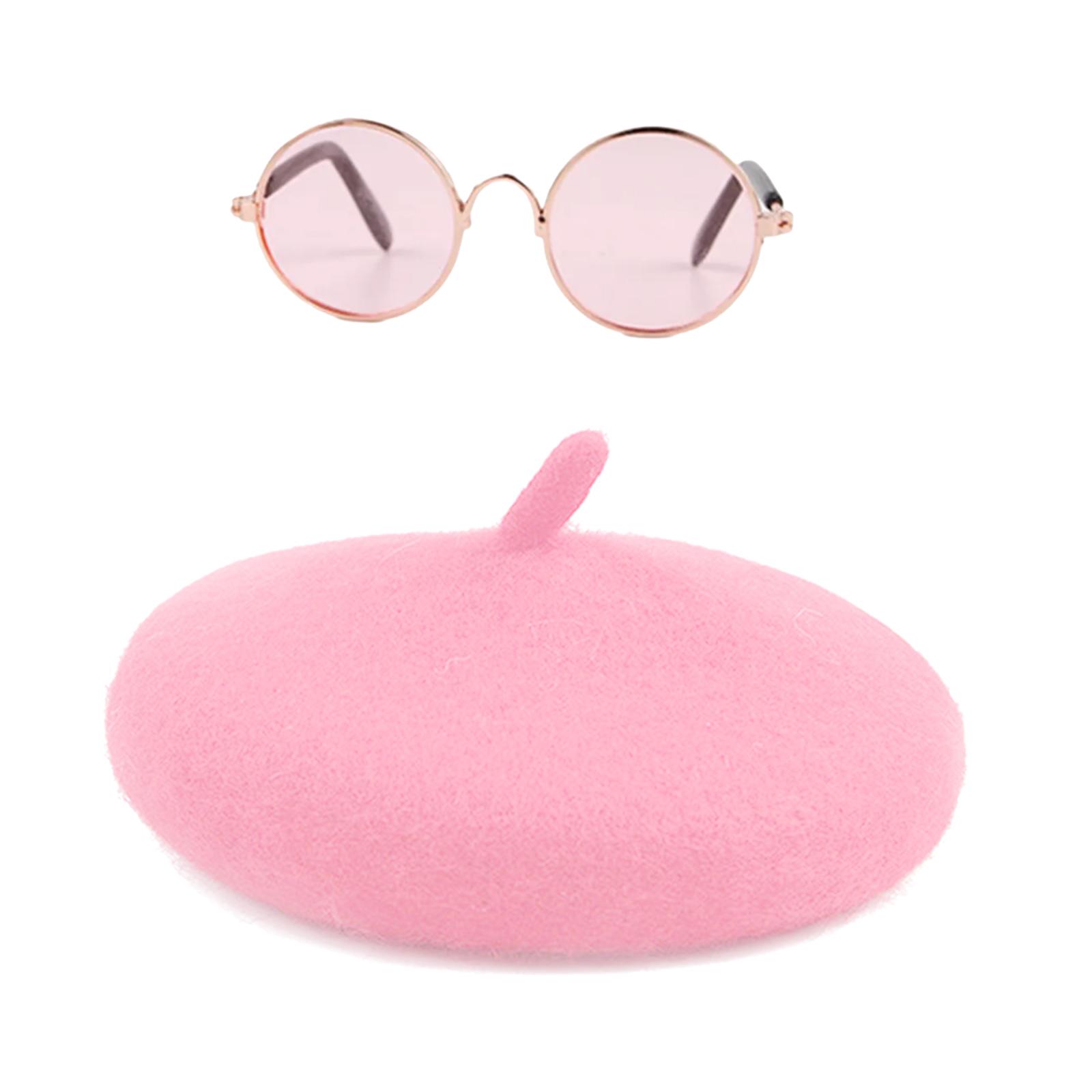 

Pet Hat and Eyewear Set Halloween Party Outfit for Cats and Dogs Daily Wear and Social Event Pet Holiday Party Headwear D