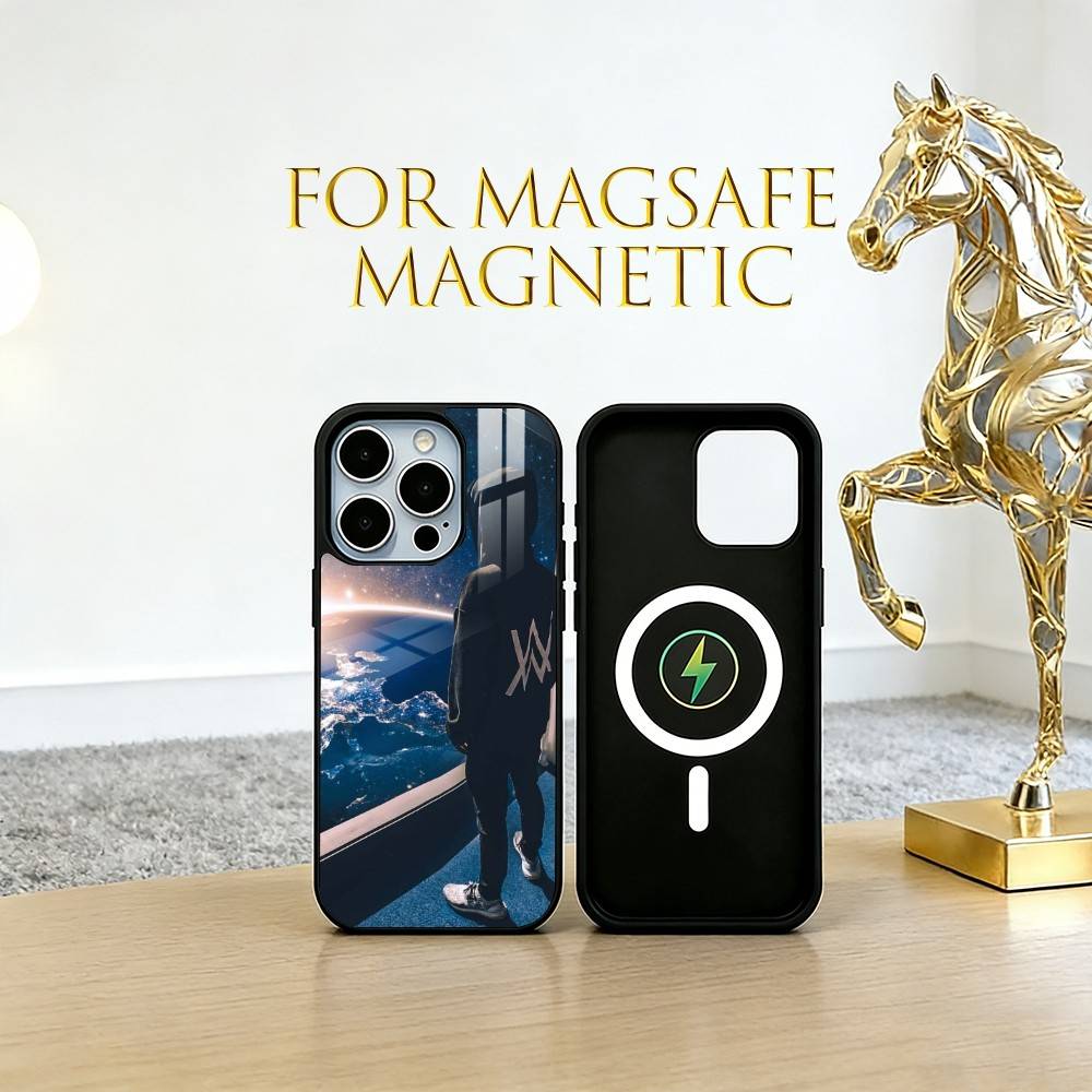 alan walker Phone Case For iPhone17,16,15,14,13,12,11 Plus,Pro Magnetic For Magsafe Wireless Charging