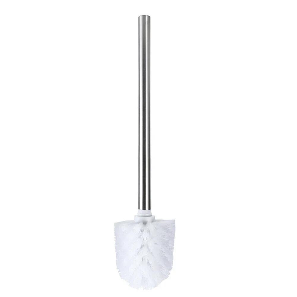 Premium Stainless Steel Chrome Toilet Brush Head And Handle Effective Replacement Solution For Bathroom Cleaning