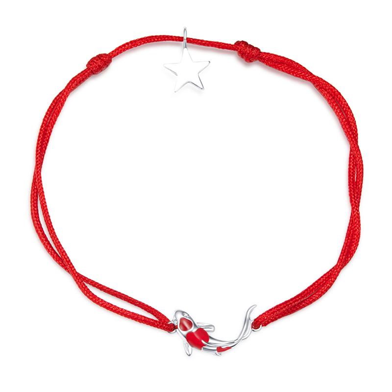 WOSTU 925 Sterling Silver Cute Orange Sun Bracelet For Women Simple Stylish Jewelry Bracelet