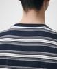 MUSINSA STANDARD Cluster Stripe Relaxed T-Shirt 2 [Navy]