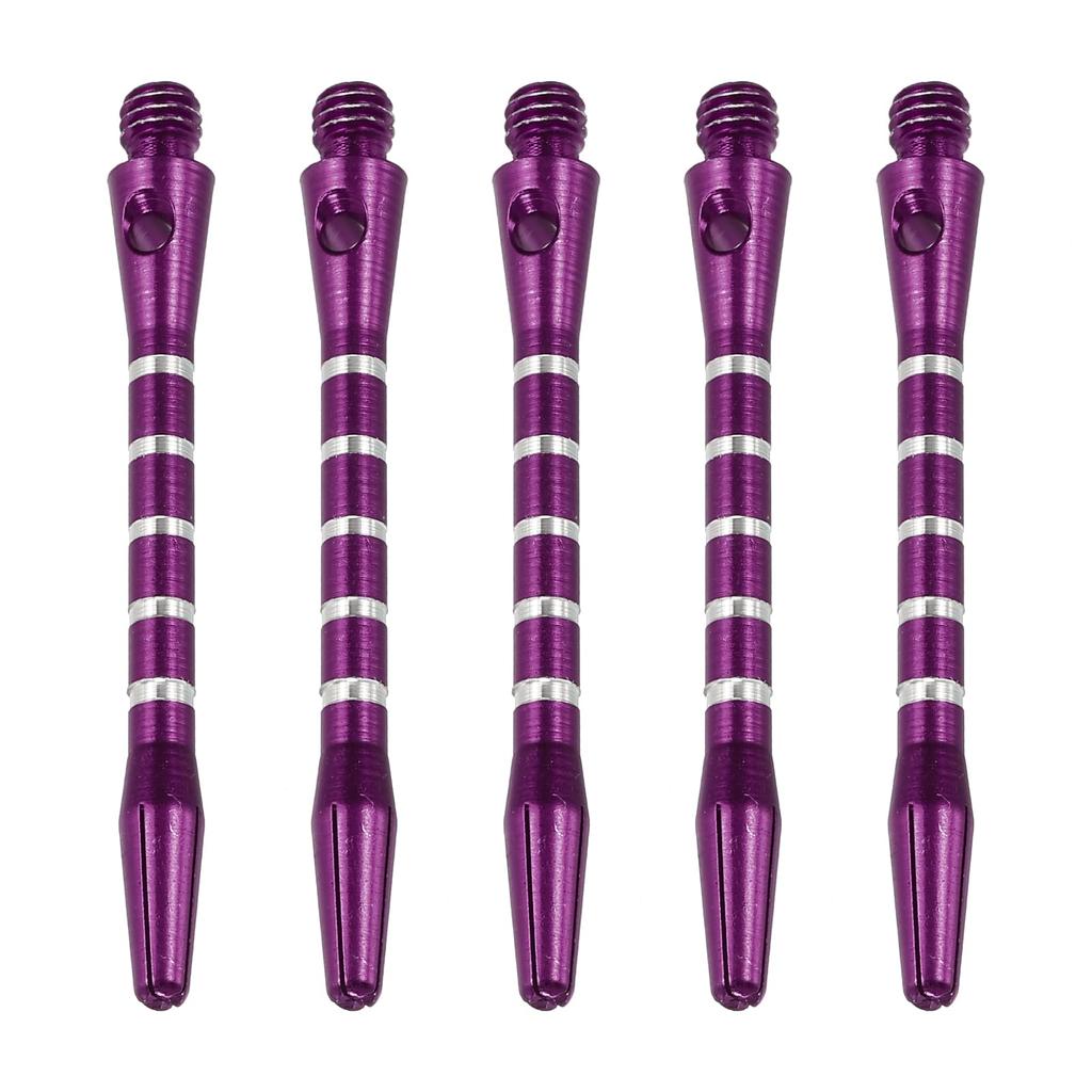 PATIKIL 48mm Aluminum Dart Shafts, 15pcs, Medium, 2BA Thread, Replacement Dart Stems, Dart Accessories, Purple