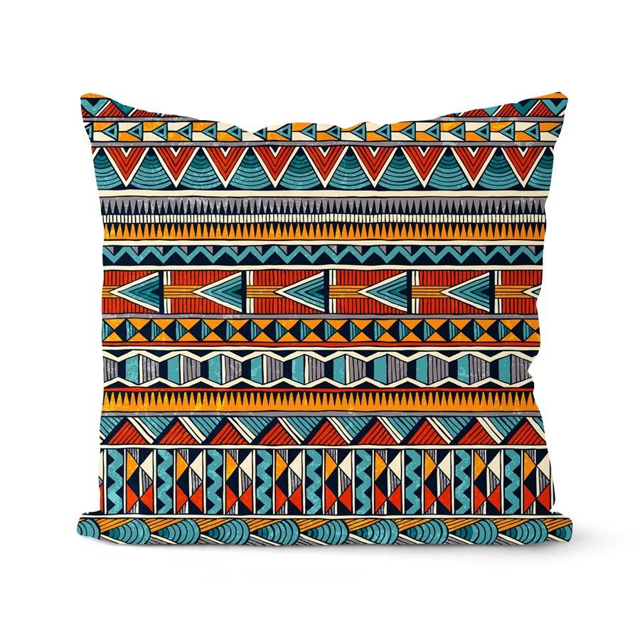 Tribal Muster Kissenbezug Geometrisch Ethnisch Afrikanisches Element Kissen Haus Sofa Stuhl