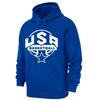 Men's Hoodie - NPZ - USA Basketball - Royal Blue - 60% Cotton/40% Recycled Polyester - Kangaroo Pocket