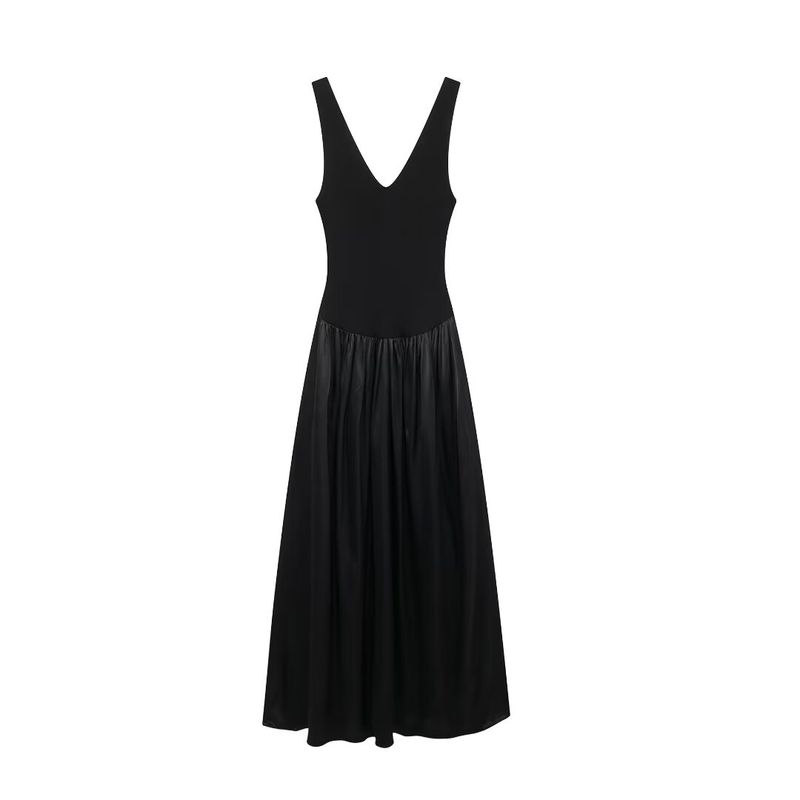 Kaslead New Arrival Women's Clothing Fashion Style Fashion Slim-Fitting Patchwork Midi Skirt Dress 8203417