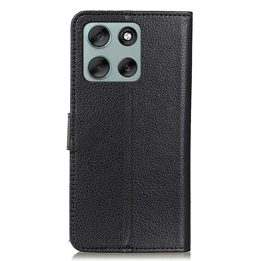 For Motorola Moto G86 5G Wallet Case PU Leather Phone Cover Litchi Texture