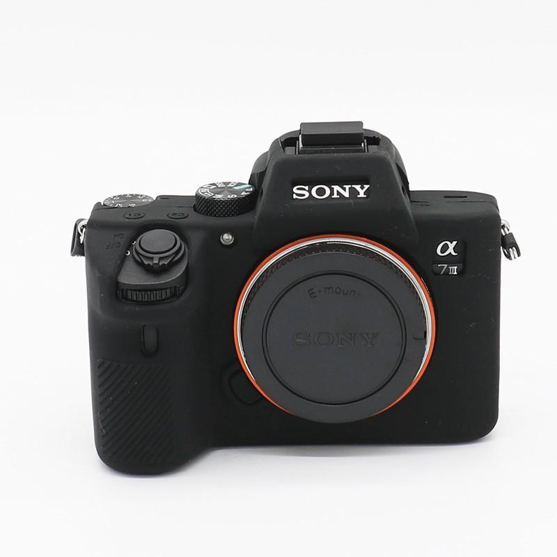 Silicone Camera Case Cover Sony A7 III A7R A7RM3 Mirrorless Cameras Outdoor Protection Sleeve Soft Inner Bag