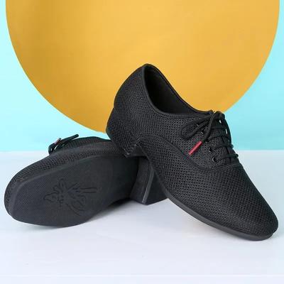 Scarpe da Ballo Latino da Uomo Uomo Salsa Jazz Ballo Ragazzi Sala da Ballo Moderne Tango Scarpe Rete Nera Suola Morbida Uomo Scarpe da Allenamento 39-46