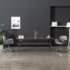 Dining Chair Swivel Grey Fabric