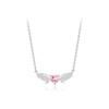 Heart Wings Necklace Women'S Sweet Fashion Versatile Clavicle Chain Love Zircon Jewelry Gift Premium Durable Quality