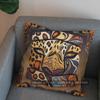 2D Stylish Leopard & Floral Patterned Pattern Cushion Cover Suitable For Sofa Bedroom Car Pillow Cover