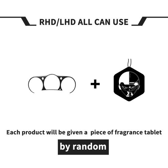 Black Carbon Fiber Speedometer Sticker Cover Trim Car Interior Decor for Nissan 350Z 2003-2009