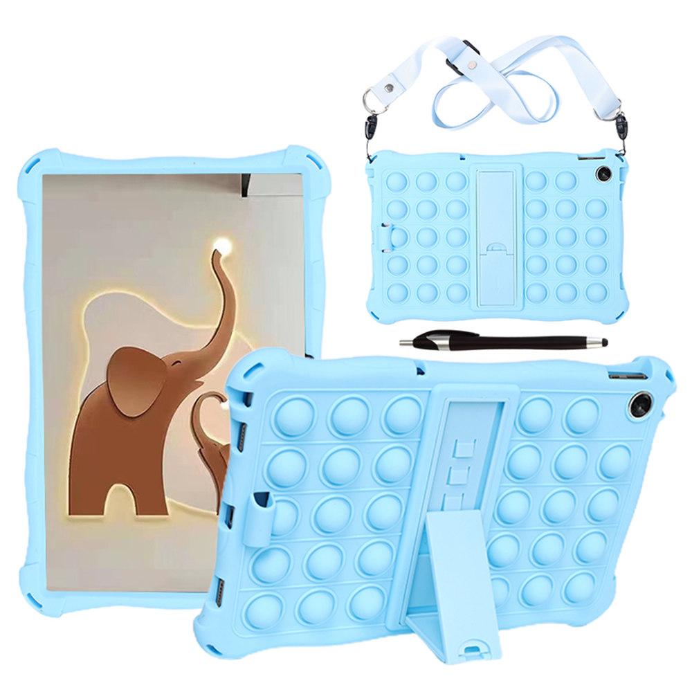 Soft Bubble Silicone Case For Lenovo Tab M10 Plus 10.6 3rd 2nd Gen 10.1inch TB-X606 X306 TB328FU TB125FU TB128FU Kickstand Cover