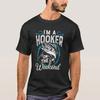 Fisher Fish Fisherunisex Im Fishing On The Weekends T Shirt Vintage Washed Homme Streetwear Soft Fashion Versatile Unisex
