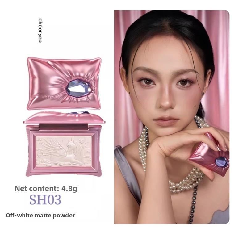 Chéeryep Set Professionale Illuminanti Trucco Bronzer Contouring Blush Cipria Pressata Shimmer Highlight Lunga Durata Illuminante
