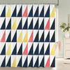 Modern Art Style Marble Printing Shower Curtain Waterproof Polyester Fabric Bathroom Curtains Geometric Pattern Decor Curtains
