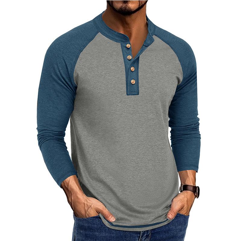 2025 Autumn and Winter New Long-sleeved Men's T-shirt Tops Large Size