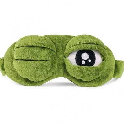 Einsamer Frosch Traurige Augenmaske - Atmungsaktive & Lustige Anime-inspirierte Peripherie