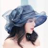 Sun Hat Summer Women's Big Bow Mesh Sun Protection Hat Going Out Travel Beach Hat Breathable Sun Hat