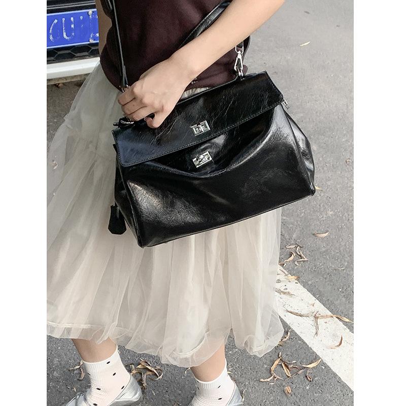 Mode Damen Handtasche Fortgeschrittene Rote Tasche Retro Hohe Kapazität Handtasche Freizeit Koreanischer Stil Schultertaschen Umhängetaschen