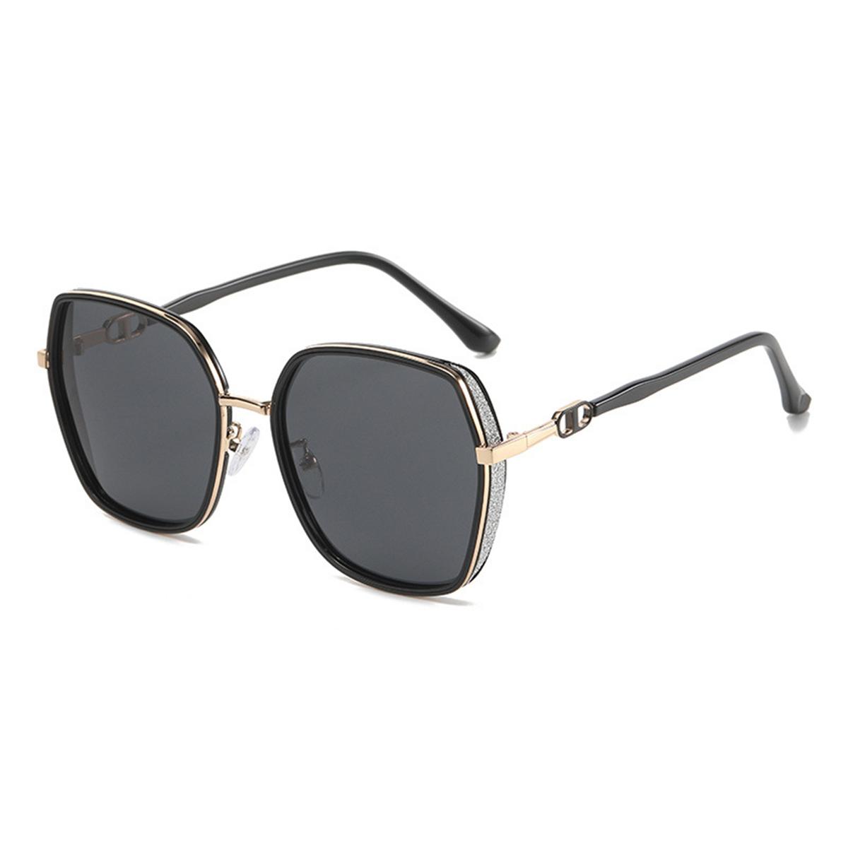 

Модные женские солнцезащитные очки Joker с защитой от ультрафиолета, большим циферблатом и тонкими поляризованными солнцезащитными линзами. чёрный