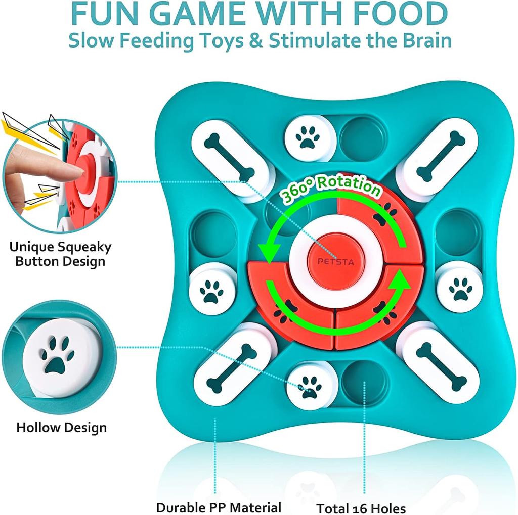 Dog Puzzle Toys,Treat Dispensing Dog Enrichment Toys for IQ Training and Brain Stimulation, Interactive Mentally Stimulating Toys As Gifts Dog,cat...