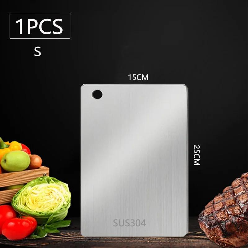 WXCOO Kitchen Cutting Board Food Grade Chopping Cutting Boards Thickened Stainless Steel Boards for Cut Vegetables Fruit Meat