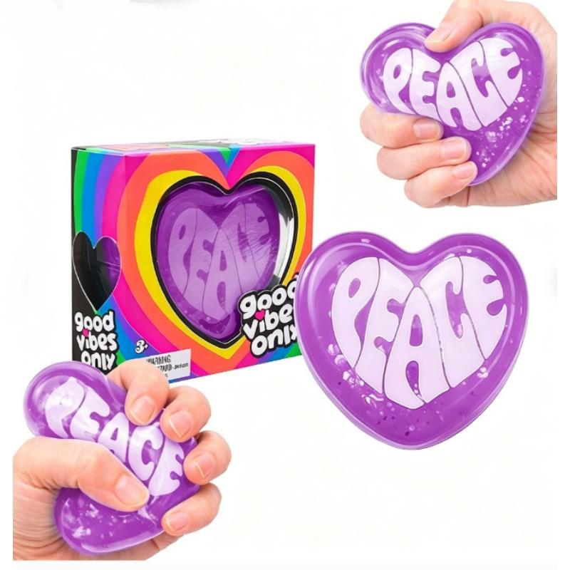 Heart Squishy, Heart-Shaped Stress Boredom Relief Toy, Soft Slow Rebound Squeeze Vent Fidget Toy
