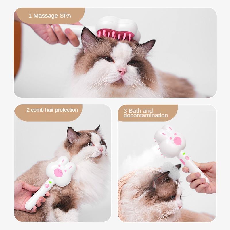 Pet Spray Comb Cat Cleaning Massage Brush Hair Removal Floating Brush Needle Comb Dog Cat Self-cleaning Hair Remover Comb