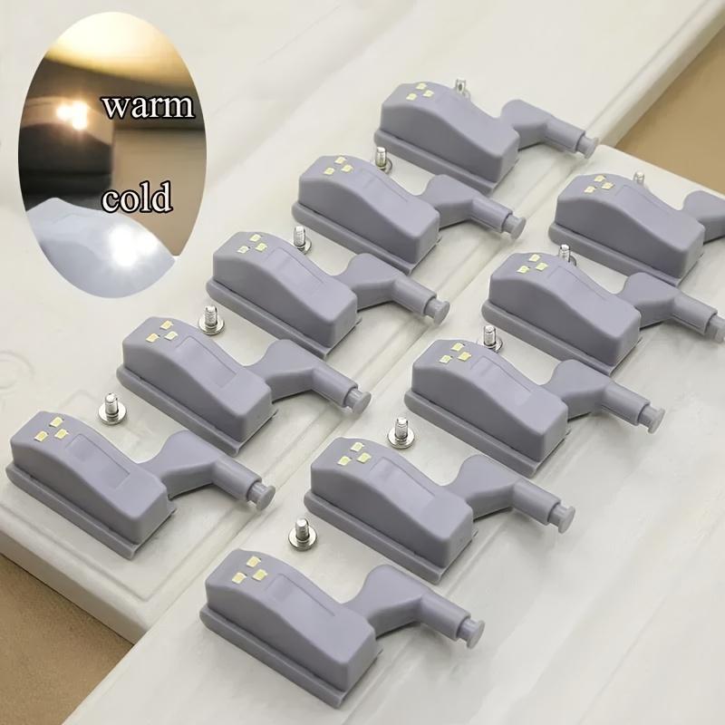 4PC LED Inner Hinge Lamp Cabinet Lights Universal Wardrobe Cupboard Door Sensor Lights Bedroom Kitchen Closet Night Lights