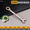6-11mm Key Wrench Flexible Golden Ratchet Wrenches Torque Universal Spanners for Car Motorcycle Repair Tools Metric Hand Tool