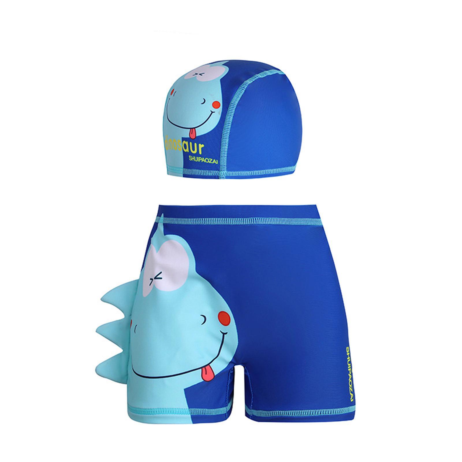 

Детские плавки и шапочки для плавания с принтом динозавров 120 синий