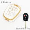 4 Buttons New Tpu Car Key Case Cover Shell For Toyota Prius Corolla Yaris Avensis Camry Rav4 2012 2013 2014