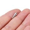 10Pcs/Lot 5MM Stainless Steel Cone Shape Charms Pendants for Handmade DIY Women Man Hoop Earring Jewelry Making Supplies
