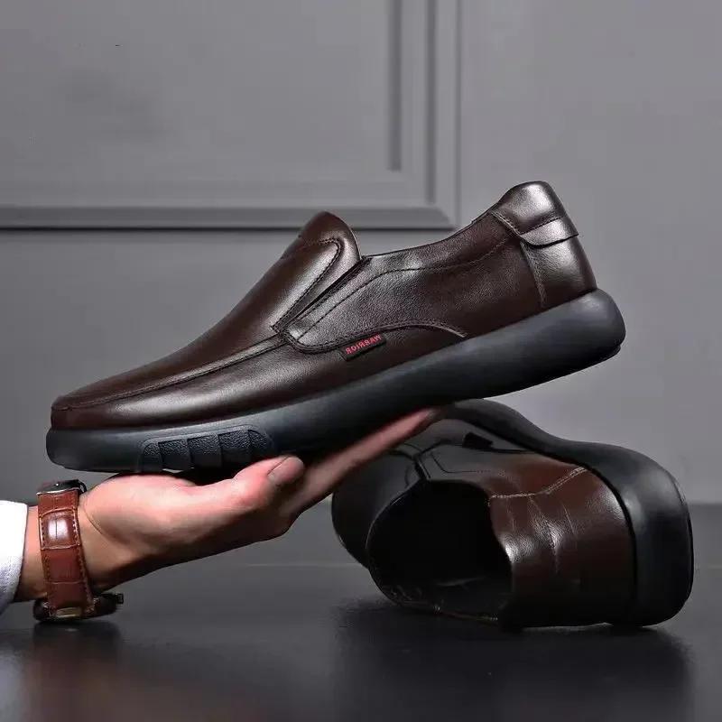 Herren Slipper Mode Lässig Weiche Lederschuhe Komfort Weiche Sohle Fahrschuh Leichte Walking Flats Mokassins Günstige Schuhe für Herren