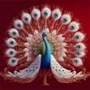1000pcs Golden Peacock Jigsaw Puzzle Suitable for & Families - Rectangular Brain with Blue Feather Peacock Display, Portable Challenge for Christmas G