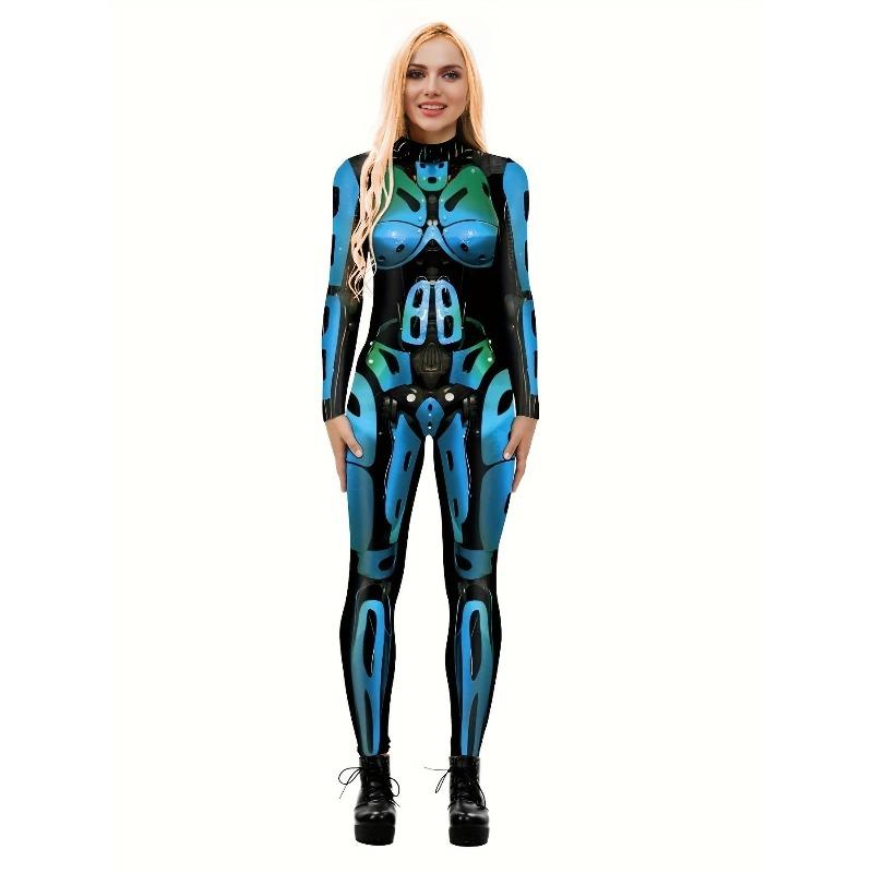 Halloween Costume Party Dress Up Gothic Male Female Skull Skeleton Horror Ghoul D Digital
