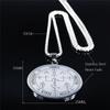 Collier pendentif en acier inoxydable, Design Sigil de l'archange, liste des termes occultes, amulette, bijoux pour hommes et femmes