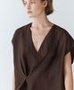 Masimodutti Linen Blend Crossover Robe