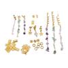 40pcs Dreadlock Hair Accessories Alloy Braid Hair Pendant DIY Hair Jewelry Gold with Storage Box