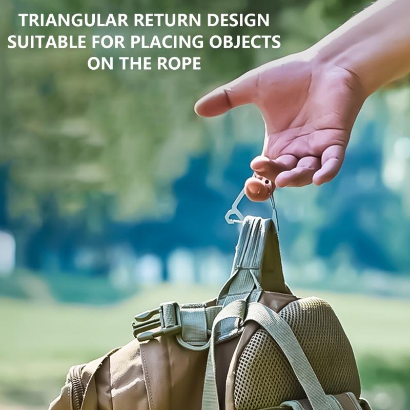  Triangular Carabiner Clip Spring  Kettles Buckles Metal Steels Keychains Hook Outdoor Accessories