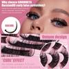 Wispy Flared Natural Long Russian False Eyelashes Shiny Eyelashes Eye Lash Extension Faux Mink Hair
