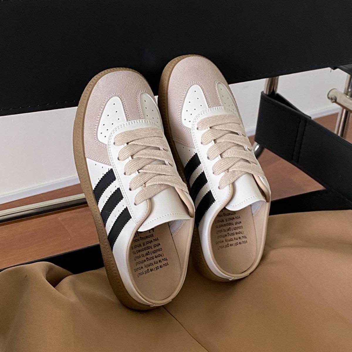 

Полутапочки женские в белых туфлях с толстой подошвой, ленивые туфли для женщин, повседневная обувь 42 чёрный