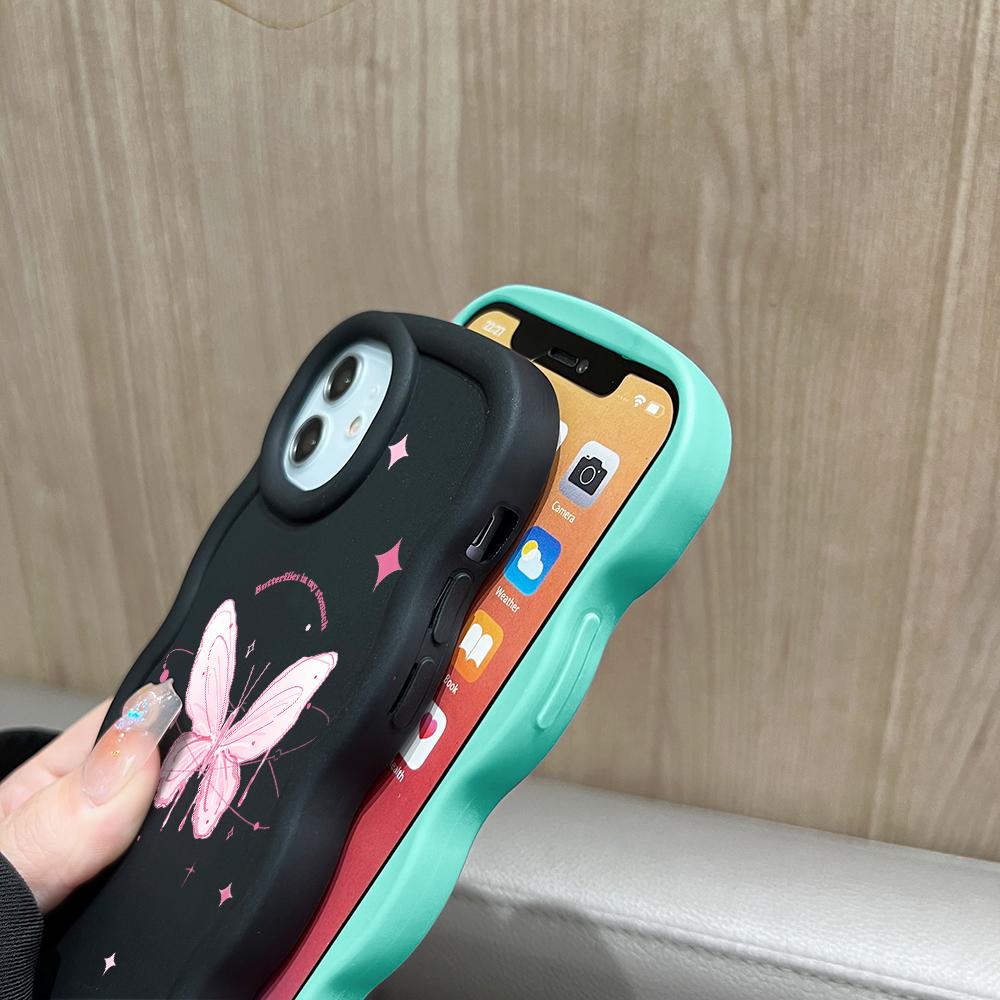 Big Wave Edge Miękki silikonowy materiał Macaron Etui na telefon Odporne na wstrząsy Ochronne gumowe etui na iPhone'a Samsunga Huawei Honor Xiaomi Redmi OnePlus Moto