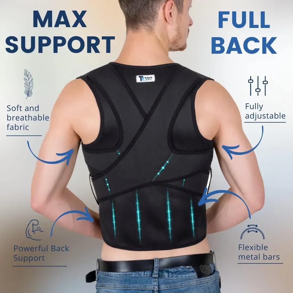 Back Brace Posture Corrector For Men Women Lumbar Support Pain Relief Muscle Memory Posture Straightener