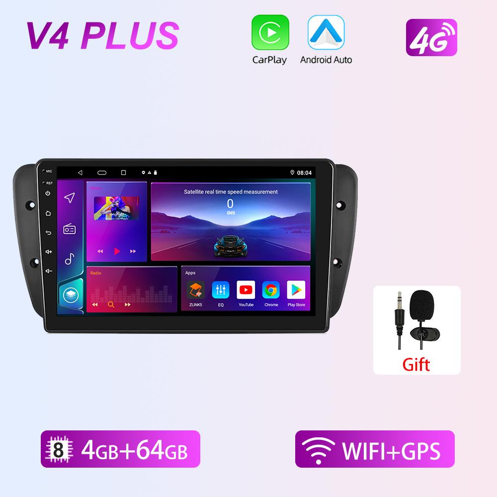 

Автомобильный радиоприемник REAKOSOUND Android 12 для Seat Ibiza 6j 2009 2010 2012 2013 MK4 FR GPS-навигация 2 Din экран аудио мультимедийный плеер 6+128+MIC