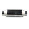 2'' 2.5'' Exhaust Resonator Mufflers Stainless Steel Car Straight Muffler Exhaust Pipe Chrome Silver