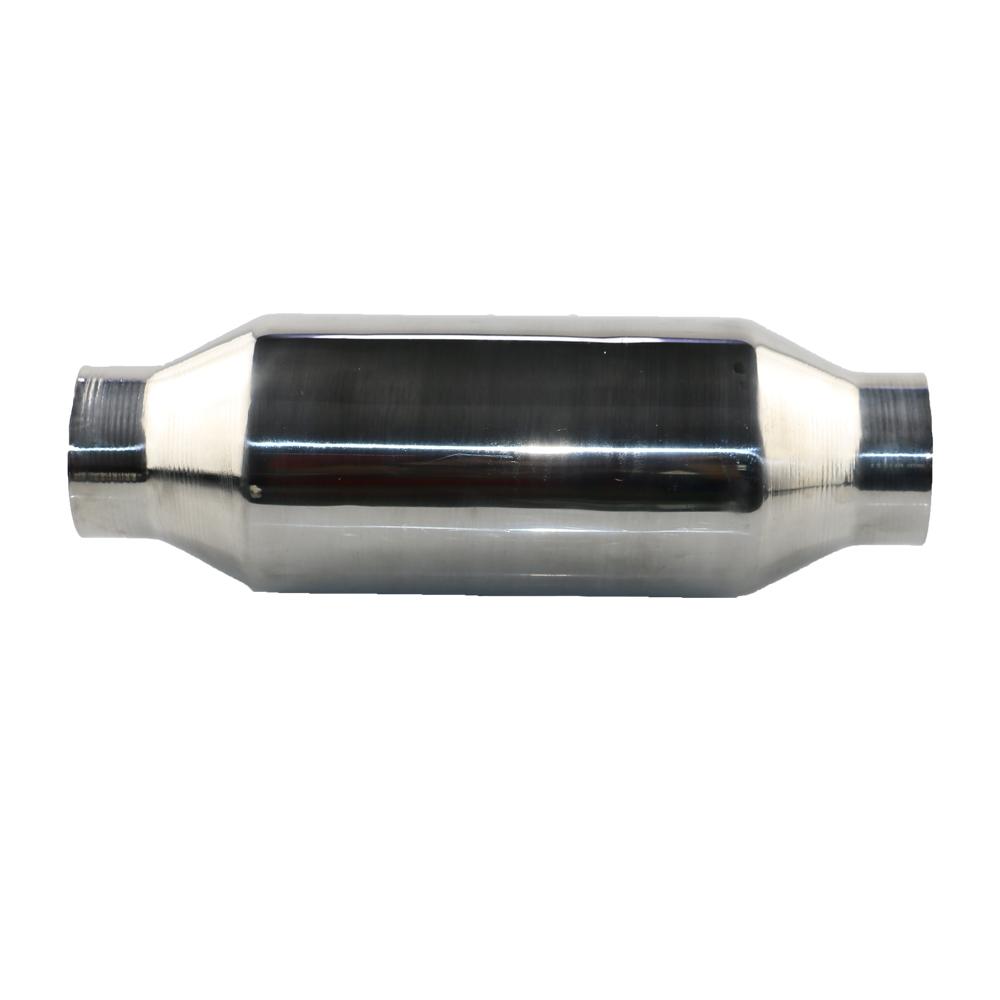 2'' 2.5'' Exhaust Resonator Mufflers Stainless Steel Car Straight Muffler Exhaust Pipe Chrome Silver